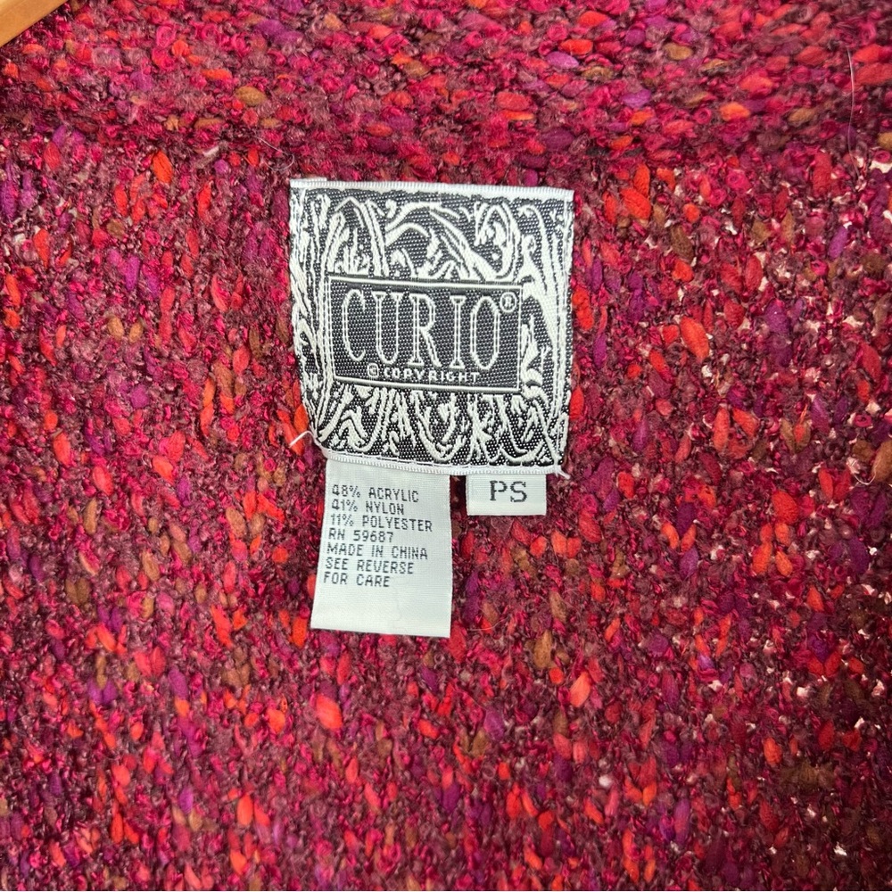 Anthropologie Curio boucle knit jacket // petite small - Picture 5 of 6